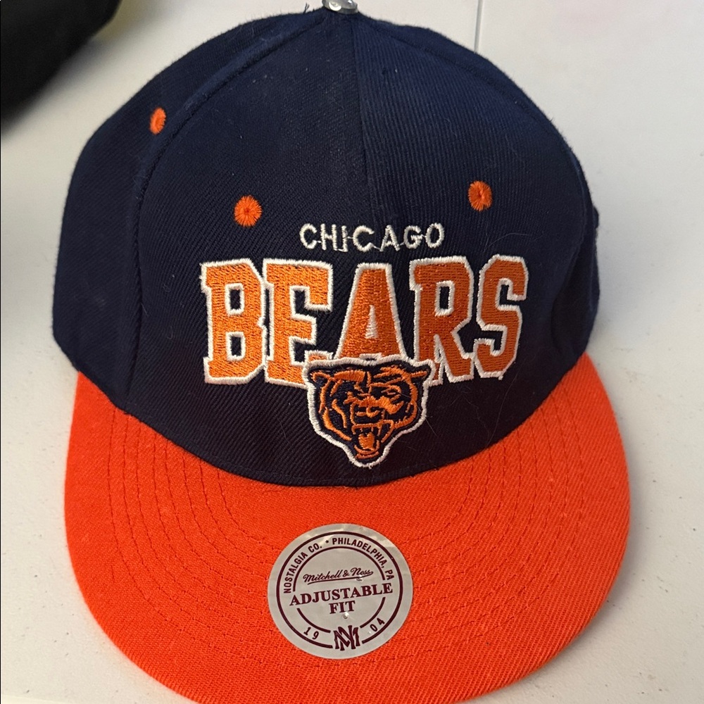 Chicago Bears Mitchell & Ness Snapback Hat Wool NFL Vintage Collection - Picture 8 of 8